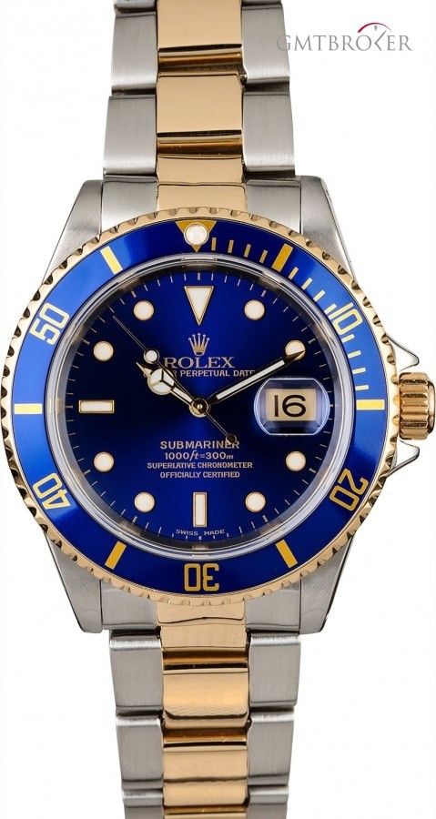 Rolex Pre-Owned  Submariner 16613 Blue Dial Dial 817283