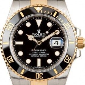 Rolex Black Dial Submariner 116613 Two-Tone Two-Tone 705451