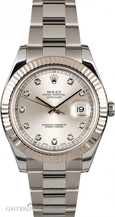 Rolex Datejust 116334 Silver Dial Steel Oyster 116334 853460