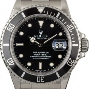 Rolex Used  Submariner 16800 Stainless Steel Black Dial Dial 851054