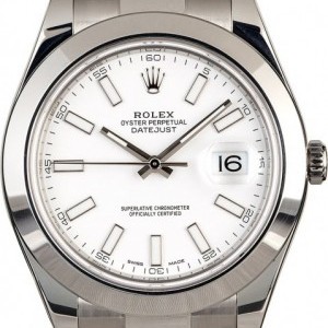 Rolex PreOwned  Datejust II Ref 116300 White Index Dial Dial 848132
