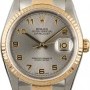 Rolex PreOwned Datejust 16233 Rhodium Arabic Dial