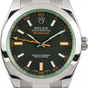 Rolex PreOwned  Milgauss 116400V Green Crystal Crystal 833390