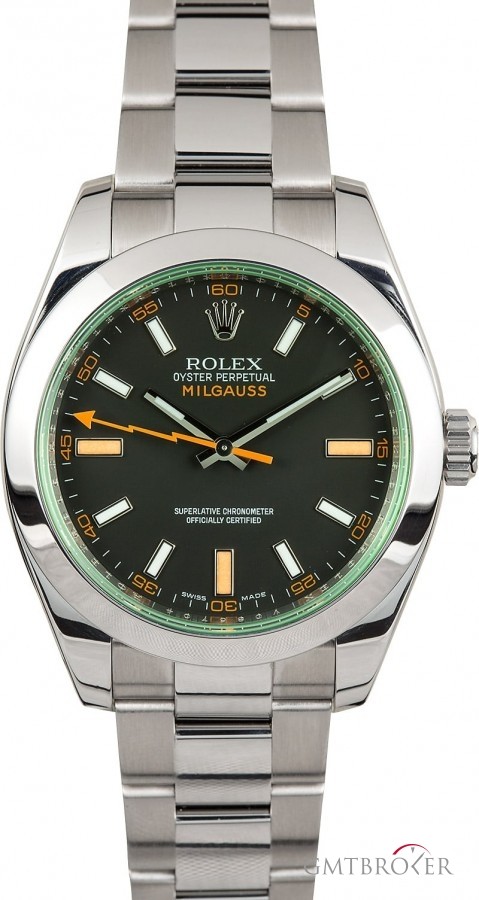 Rolex PreOwned  Milgauss 116400V Green Crystal Crystal 833390