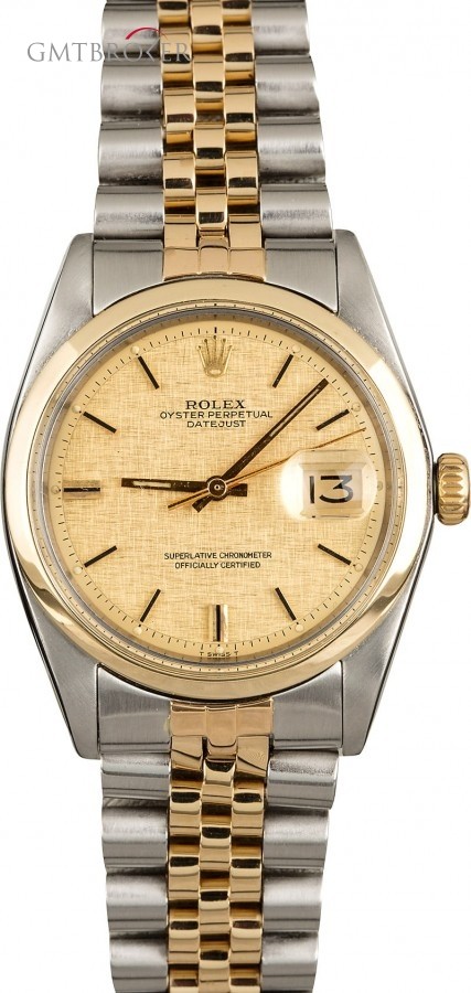 Rolex Datejust 1600 Linen Pie Pan Dial 1600 853019