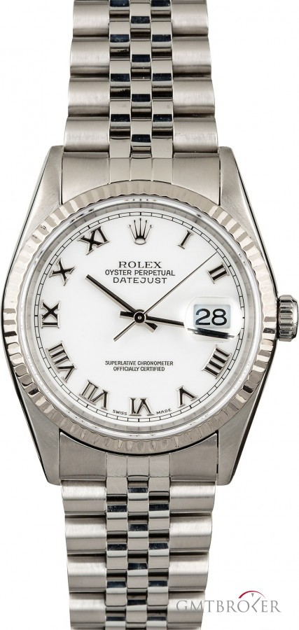 Rolex Pre-Owned  DateJust 16234 White Roman 16234 835243
