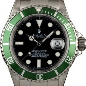 Rolex PreOwned  Submariner 16610V Anniversary Bezel Kerm Kermit 836254