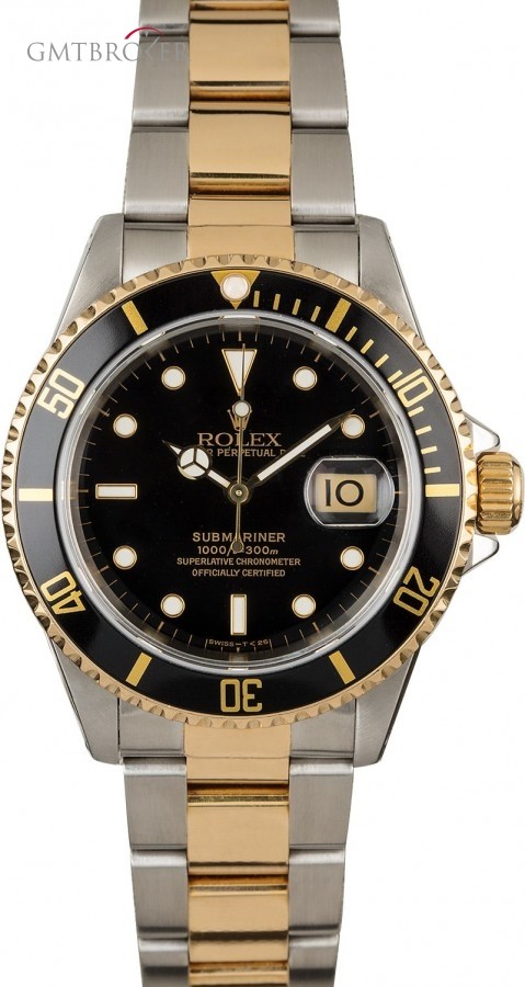 Rolex Used  Submariner 16613 Two Tone Diving Watch 16613 841062