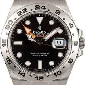 Rolex Used  Explorer II Ref 216570 Black Dial with Steel Oyster 840747