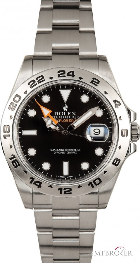 Rolex Used  Explorer II Ref 216570 Black Dial with Steel Oyster 840747