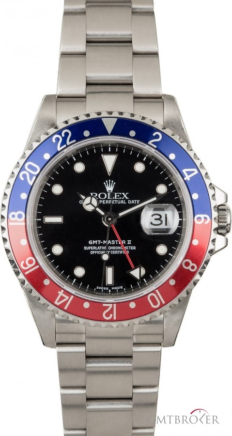 Rolex Mens  GMT Master 16710 Pepsi Bezel Insert 16710 847472