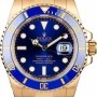 Rolex Yellow Gold Submariner 116618 Blue Dial