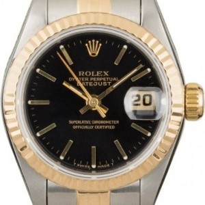 Rolex Used  Datejust 69173 Black Index Dial Dial 842574