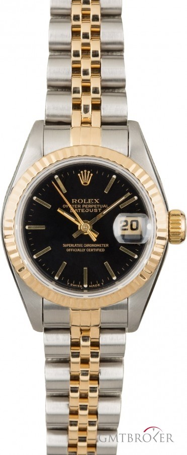Rolex Used  Datejust 69173 Black Index Dial Dial 842574