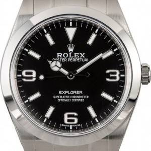 Rolex Mens  Explorer 214270 Luminescent Arabic Markers 214270 835561