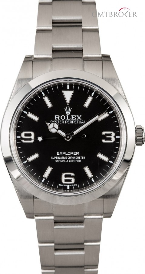 Rolex Mens  Explorer 214270 Luminescent Arabic Markers 214270 835561