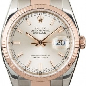 Rolex Datejust 116231 Silver Dial Two Tone Everose Everose 838816