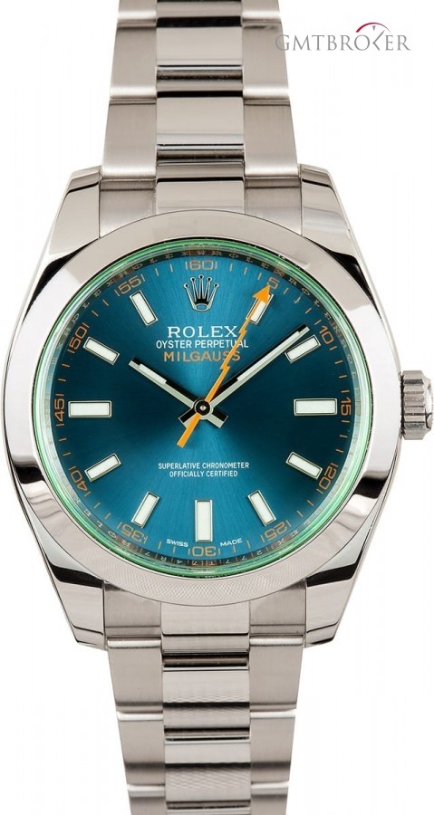 Rolex Green Milgauss 116400GV Blue Blue 745849