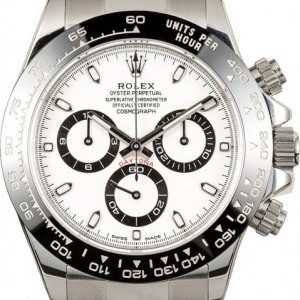 Rolex Mens  Daytona 116500 White Dial with Ceramic Bezel 116500 803103