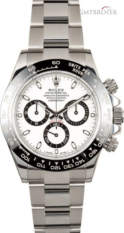 Rolex Mens  Daytona 116500 White Dial with Ceramic Bezel 116500 803103