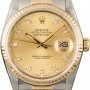 Rolex Pre Owned  Datejust 16233 Diamond Dial Mens Watch