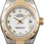 Rolex Used  Datejust 179173 White Roman Dial