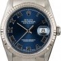 Rolex Used  Datejust 16234 Blue Roman Dial