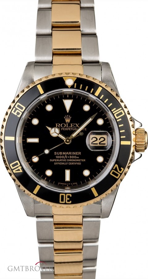 Rolex Used  Submariner 16613 Two Tone Oyster Perpetual Perpetual 818627