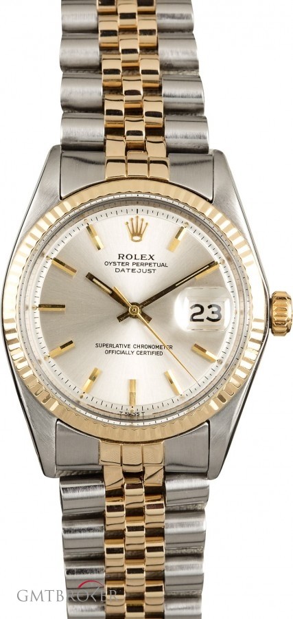 Rolex Used  Datejust 1601 Silver Pie Pan Dial 1601 853025