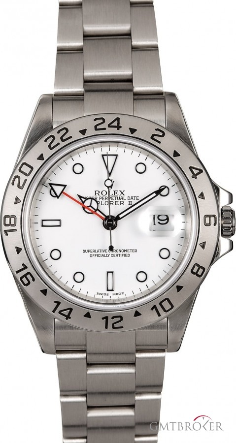 Rolex Mens  Explorer II 16570 Polar Dial Dial 758583