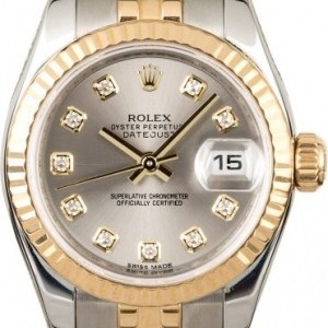 Rolex Datejust 179173 Rhodium Dial with Diamonds 179173 834799