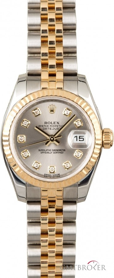 Rolex Datejust 179173 Rhodium Dial with Diamonds 179173 834799