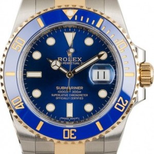 Rolex Used  Submariner 116613LB Sunburst Blue Dial Dial 851999