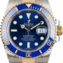 Rolex Used  Submariner 116613LB Sunburst Blue Dial