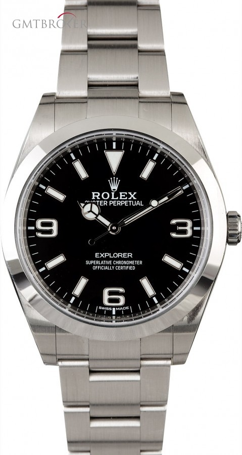 Rolex Used  Explorer 214270 Luminescent Arabic Markers 214270 838462
