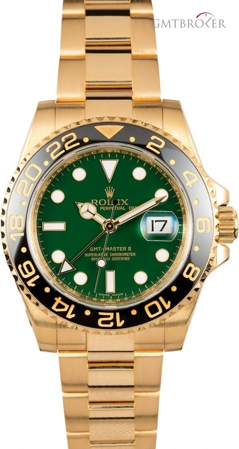 Rolex PreOwned  GMT-Master II Ref 116718 Green Dial Dial 834793