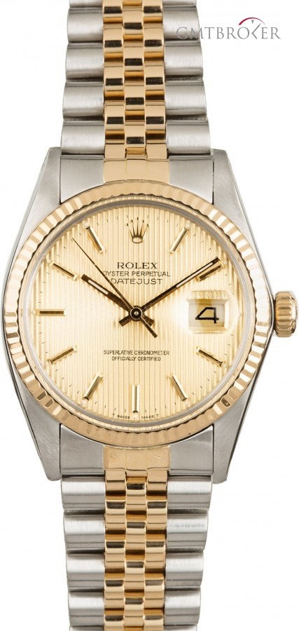 Rolex Used  Datejust 16013 Champagne Tapestry Dial 16013 851984