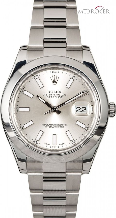 Rolex Datejust II Ref 116300 Silver Dial White Index Index 853517