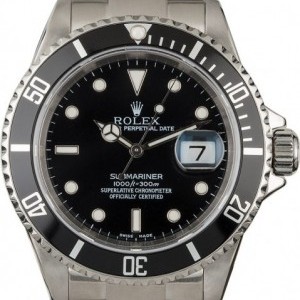 Rolex Used  Submariner 16610 Black Luminous Dial Dial 848774