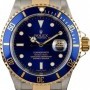 Rolex PreOwned  Submariner 16613 Blue Luminescent Dial