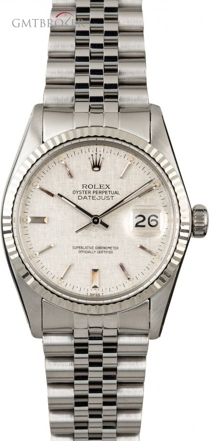 Rolex Datejust 16014 Silver Linen Index Dial 16014 839869