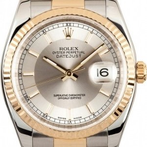 Rolex PreOwned  Datejust 116233 Silver Tuxedo Dial Dial 846004