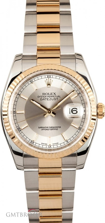 Rolex PreOwned  Datejust 116233 Silver Tuxedo Dial Dial 846004