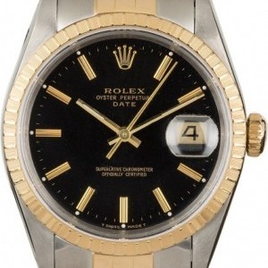 Rolex PreOwned  Date 15223 Black Dial 15223 839635