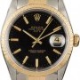 Rolex PreOwned  Date 15223 Black Dial