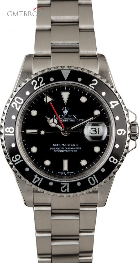 Rolex Mens  GMT Master 16710 Black Timing Bezel 16710 848438