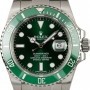 Rolex Mens  Submariner 116610LV Green Anniversary Model