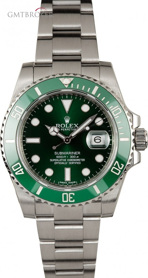 Rolex Mens  Submariner 116610LV Green Anniversary Model 116610LV 842442