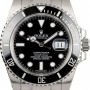 Rolex Mens  Submariner 116610 Black Luminous Dial