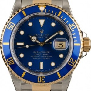 Rolex Submariner 16613 Blue Dial and Bezel Two Tone 16613 854153